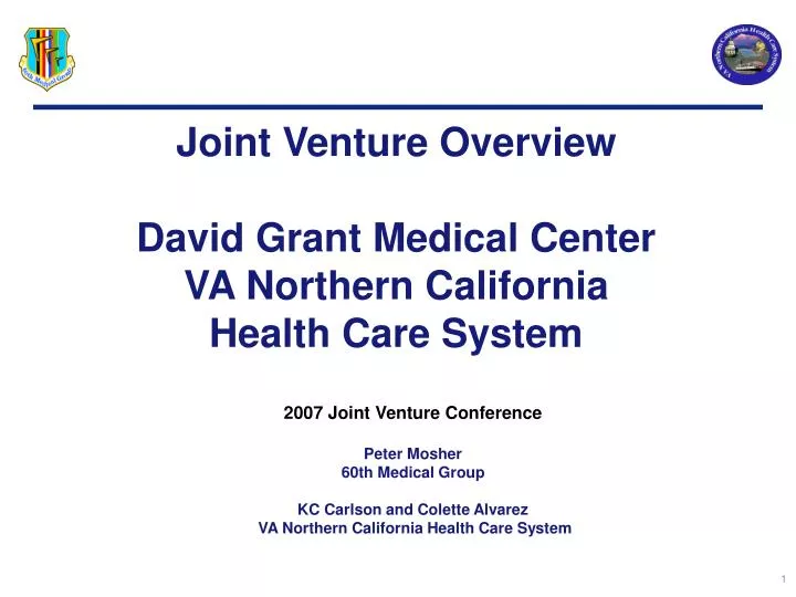 Ppt Joint Venture Overview David Grant Medical Center Va Northern