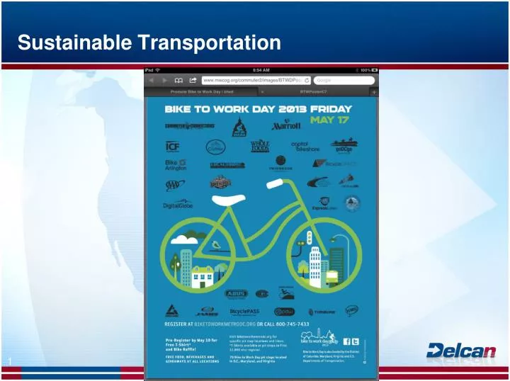 Ppt Sustainable Solutions In Transportation Powerpoint Presentation