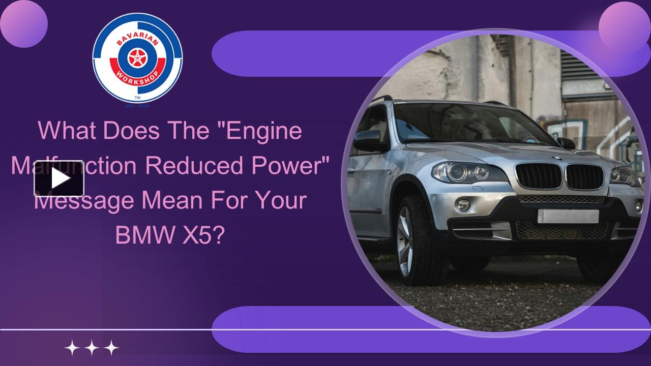 Ppt What Does The Engine Malfunction Reduced Power Message Mean For