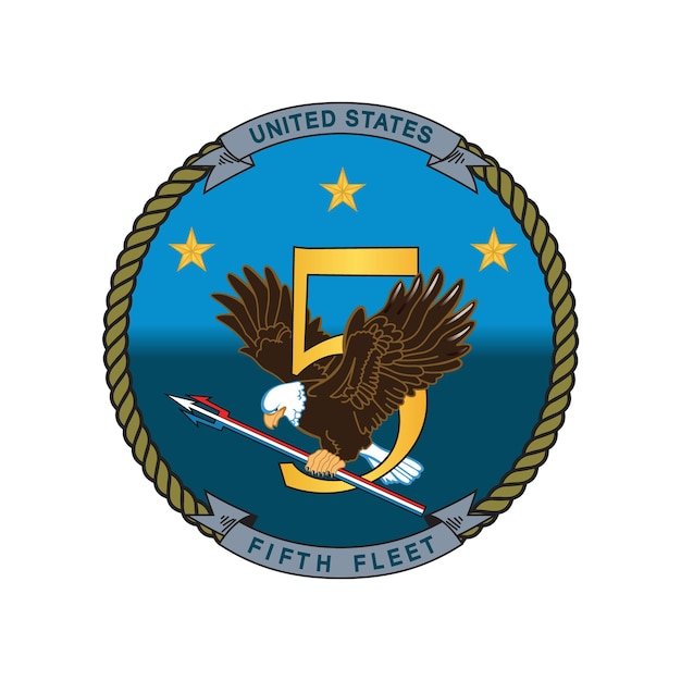 Premium Vector Vector Logo Of The United States Fifth Fleet Us Navy