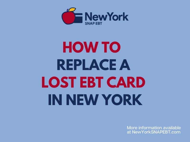 Replacement Ebt Card New York City