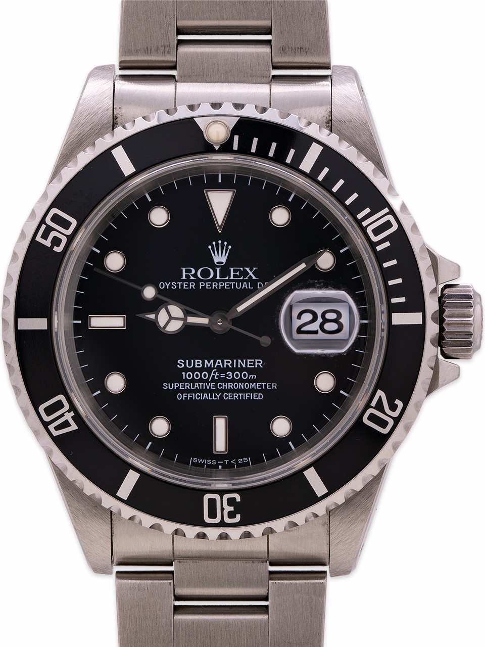 Rolex Submariner Ref 16610 Stainless Steel Circa 1996 Exceptional