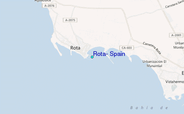 Rota Spain Tide Station Location Guide