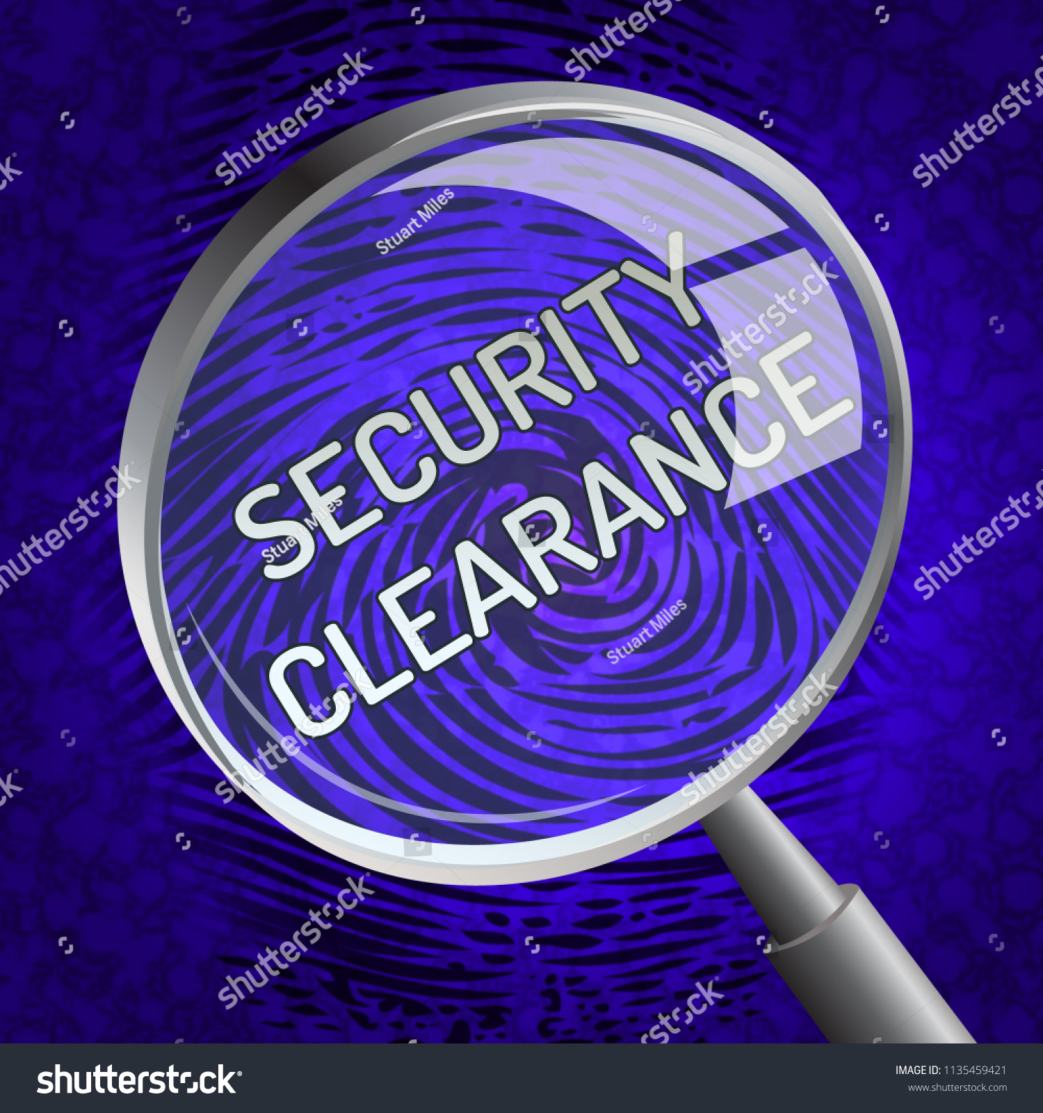 Security Clearance Cybersecurity Safety Pass 3D Illustration Stock