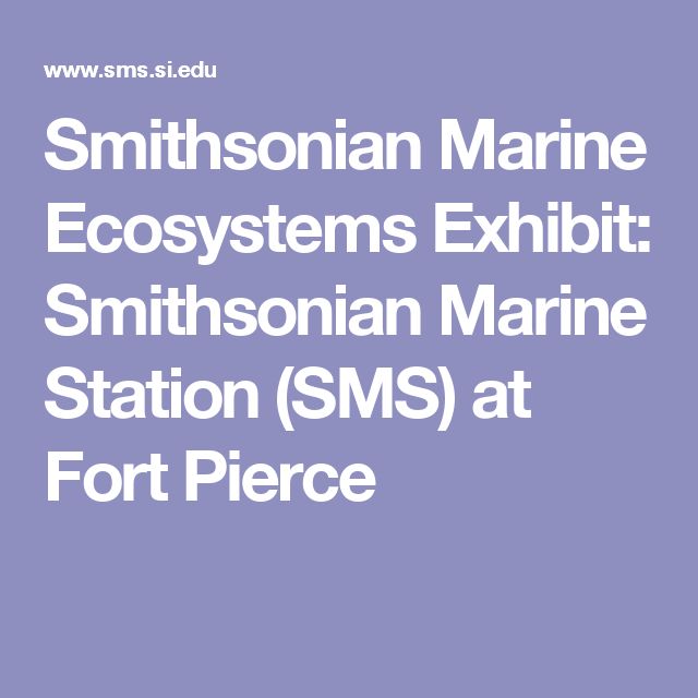 Smithsonian Marine Station At Fort Pierce Smithsonian Institution