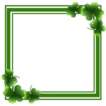 St Patrics Day With Clover Vector St Patricks Day Clover Green Png