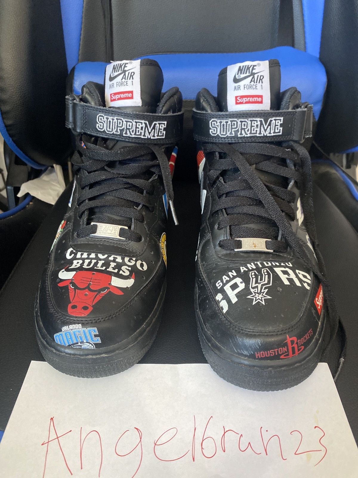 Supreme X Nba X Air Force 1 Mid 07 Black Kick Game