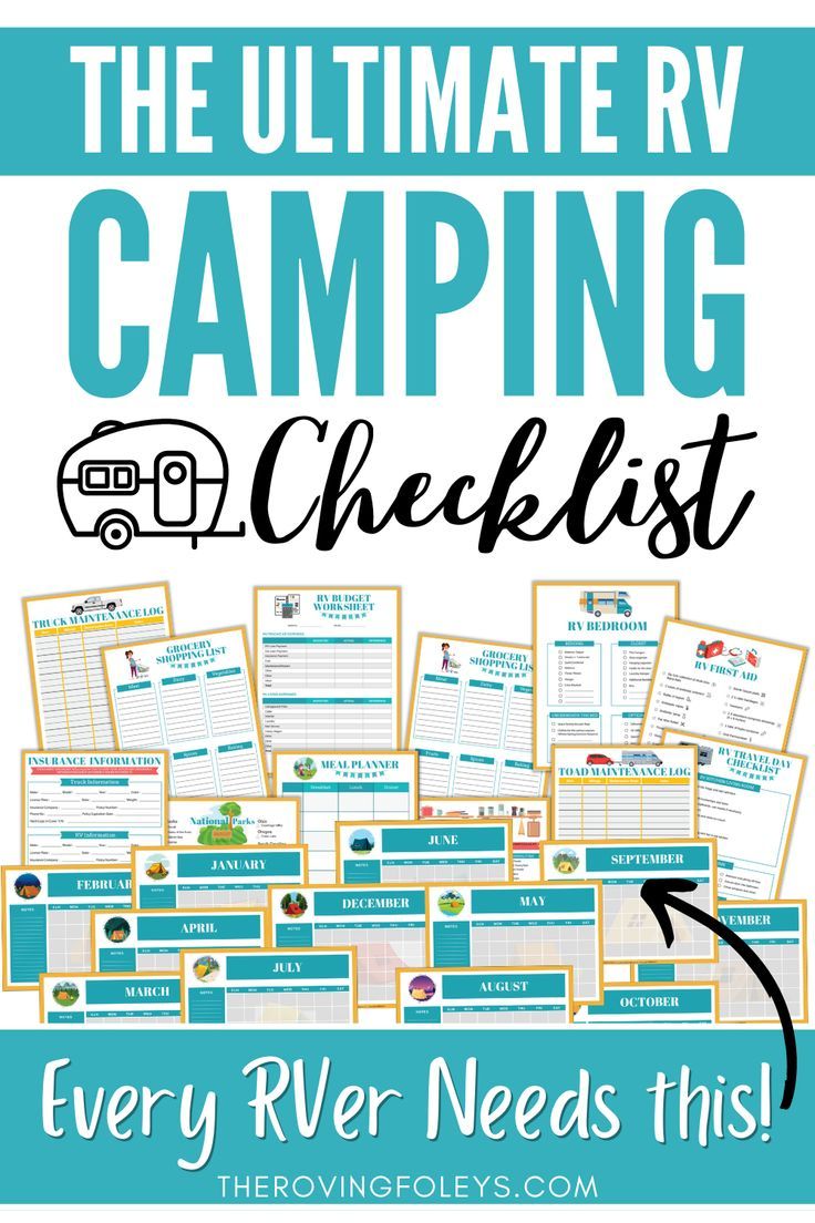 The Ultimate Rv Camping Checklist Rv Packing Checklists For Every Room