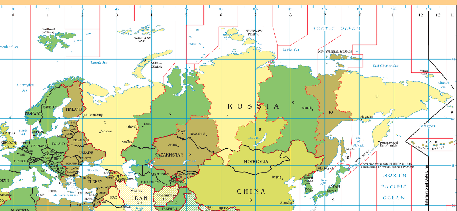 Timezones In Russia