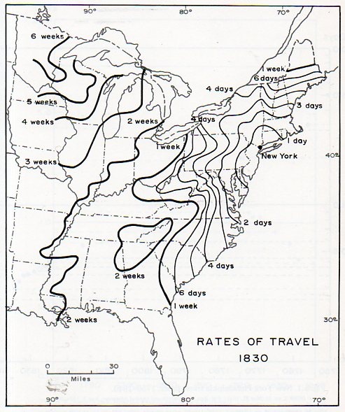 Travel Time In The Young Republic 1800 1857 Travel Infographic Time