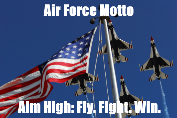 U S Air Force Statement Motto Graphic