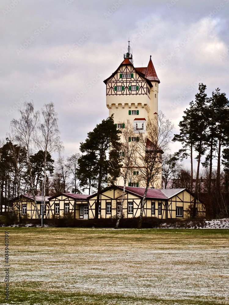 Usag Grafenwoehr Us Army Germany Garrison Historic Tower Red Epic