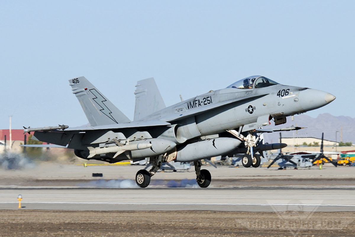 Usmc Fa 18C 164946 Vmfa 251 Ab 406 Rf3 Nyl 12Apr2013 Curt Jans