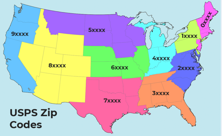 Usps Zip Code Zone List