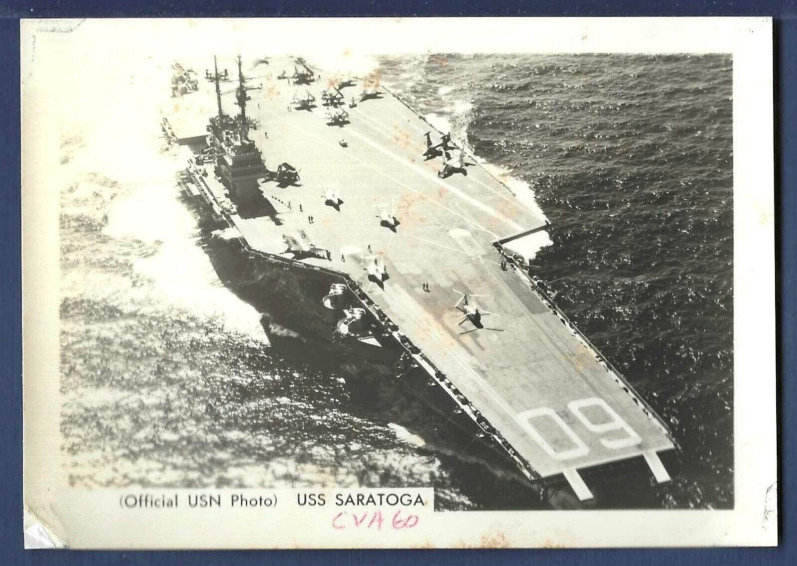 Uss Saratoga Cv 60 Conventional Powered Aircraft Carrier