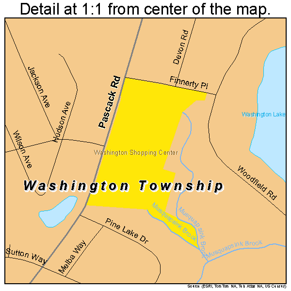 Washington Township New Jersey Street Map 3477510