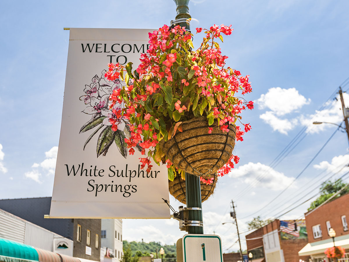 White Sulphur Springs Main Street Greenbrier Wv