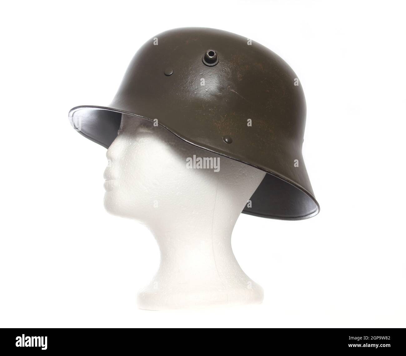 World War 1 German Military Helmet On Mannequin Head Stock Photo Alamy