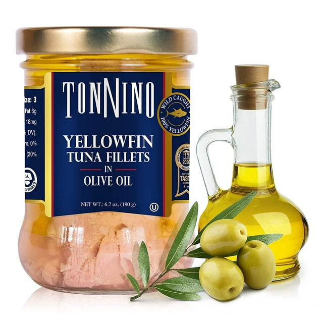 Yellowfin Tuna In Olive Oil Gluten Free Premium Jarred Atun Healthy