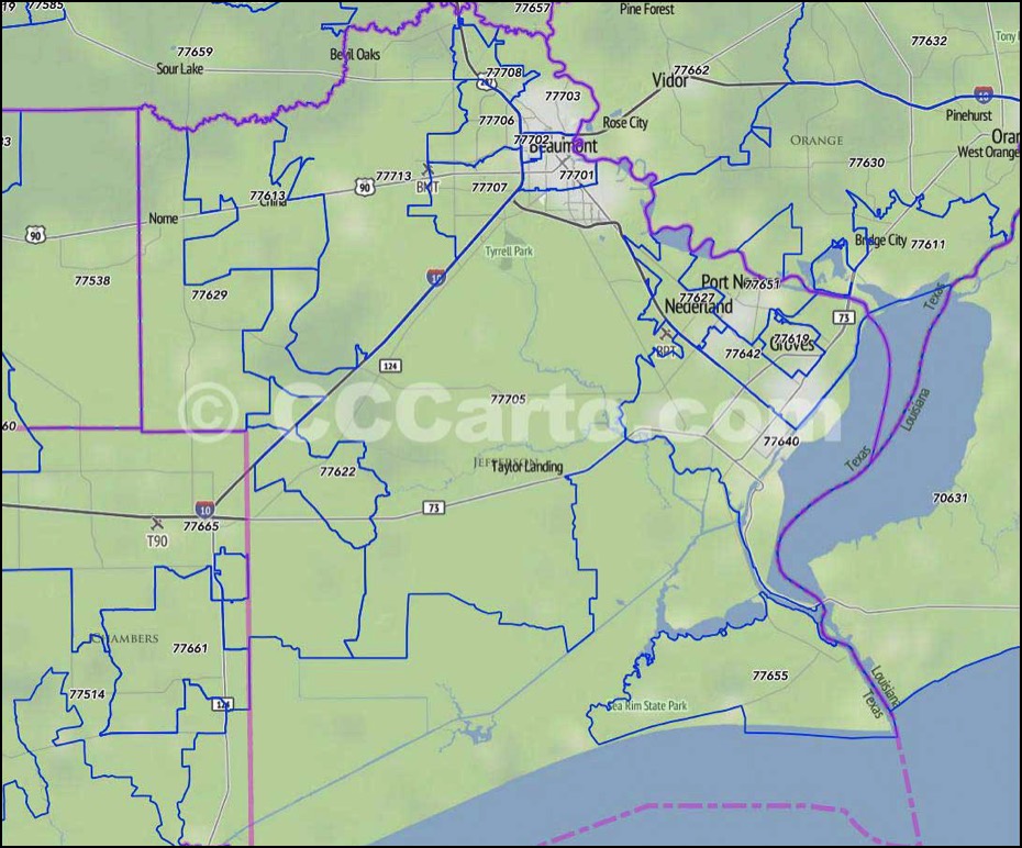 Zip Code Of Beaumont Tx