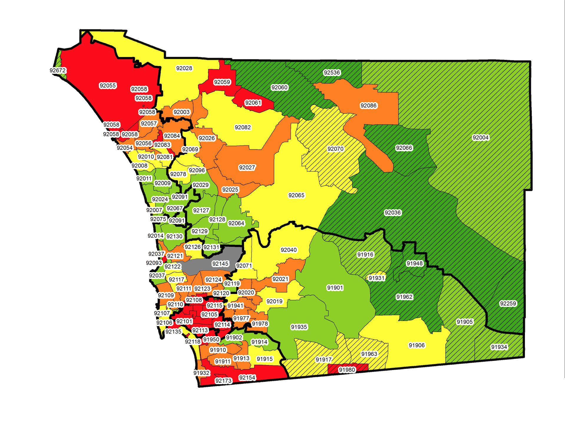 Zip Code San Diego