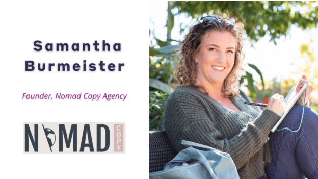 Samantha Burmeister presents on bigger than branding at Institute for Women